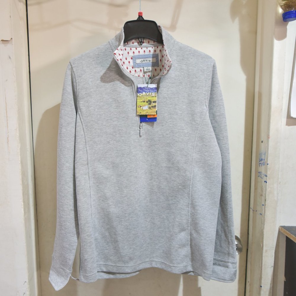Orvis ladies 1/4 zip long sleeve sweatshirt Size